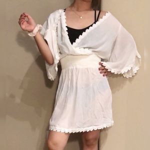 NWT | LULUS Sandy Beach White Swim Cover-Up